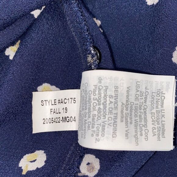 Madewell Rhyme Top in Daisy Dots Size Small Navy Blue - Picture 4 of 5